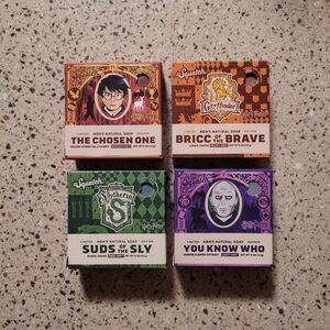 4 Pk Dr Squatch Harry Potter Limited Edition Mix Natural Bar Soap Unisex 5oz Ea